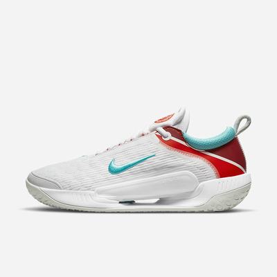 Tenisove Tenisky Nike NikeCourt Zoom NXT Hard Court Panske Biele Svetlo Strieborne Červené Modre Svetlomodrá Tyrkysové | SK134286