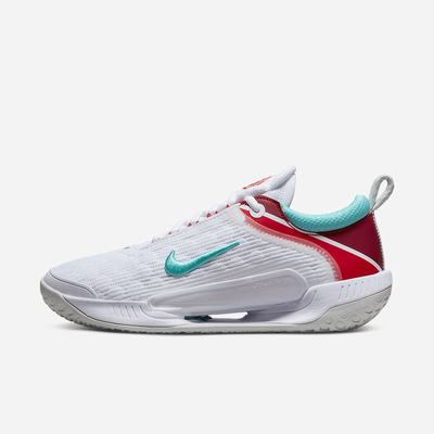 Tenisove Tenisky Nike NikeCourt Zoom NXT Damske Biele Svetlo Strieborne Červené Modre Svetlomodrá Tyrkysové | SK786341